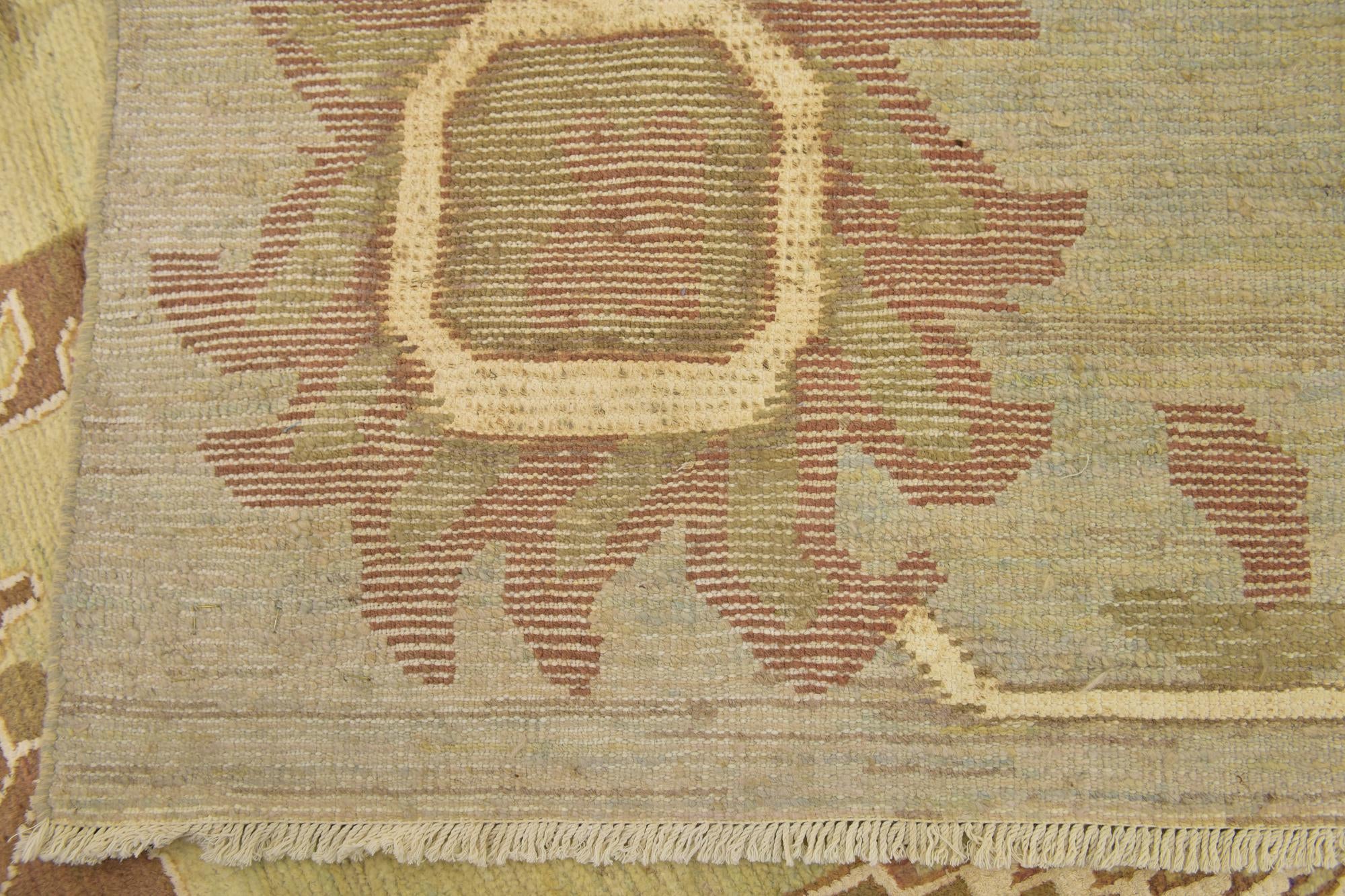 13' 2 x 19' 2 Hand Knotted Oushak Rug
