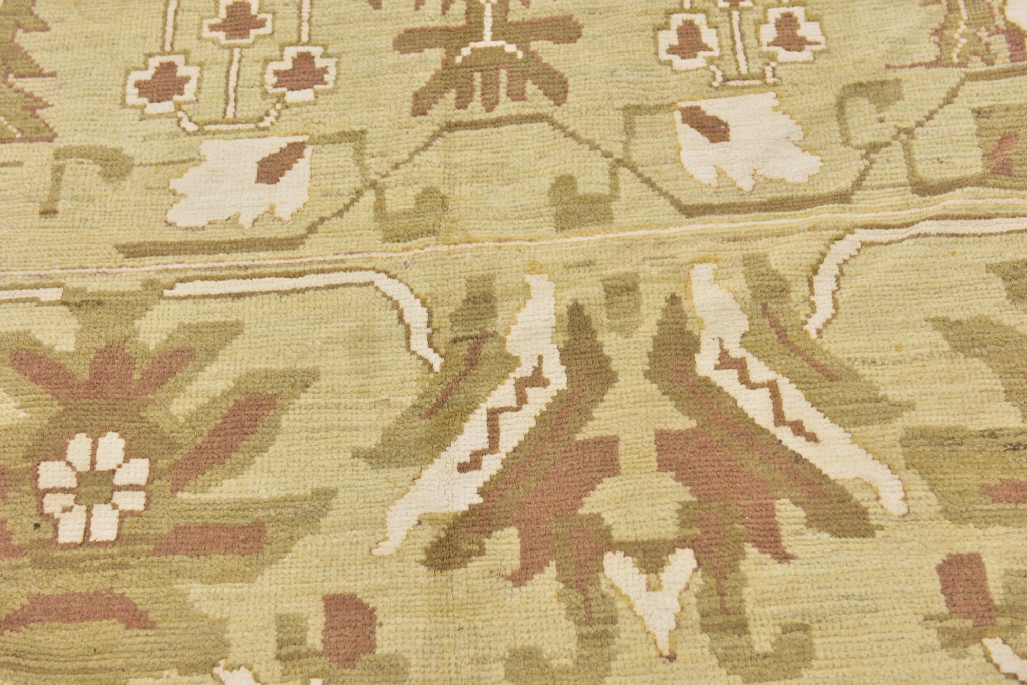 13' 2 x 19' 2 Hand Knotted Oushak Rug