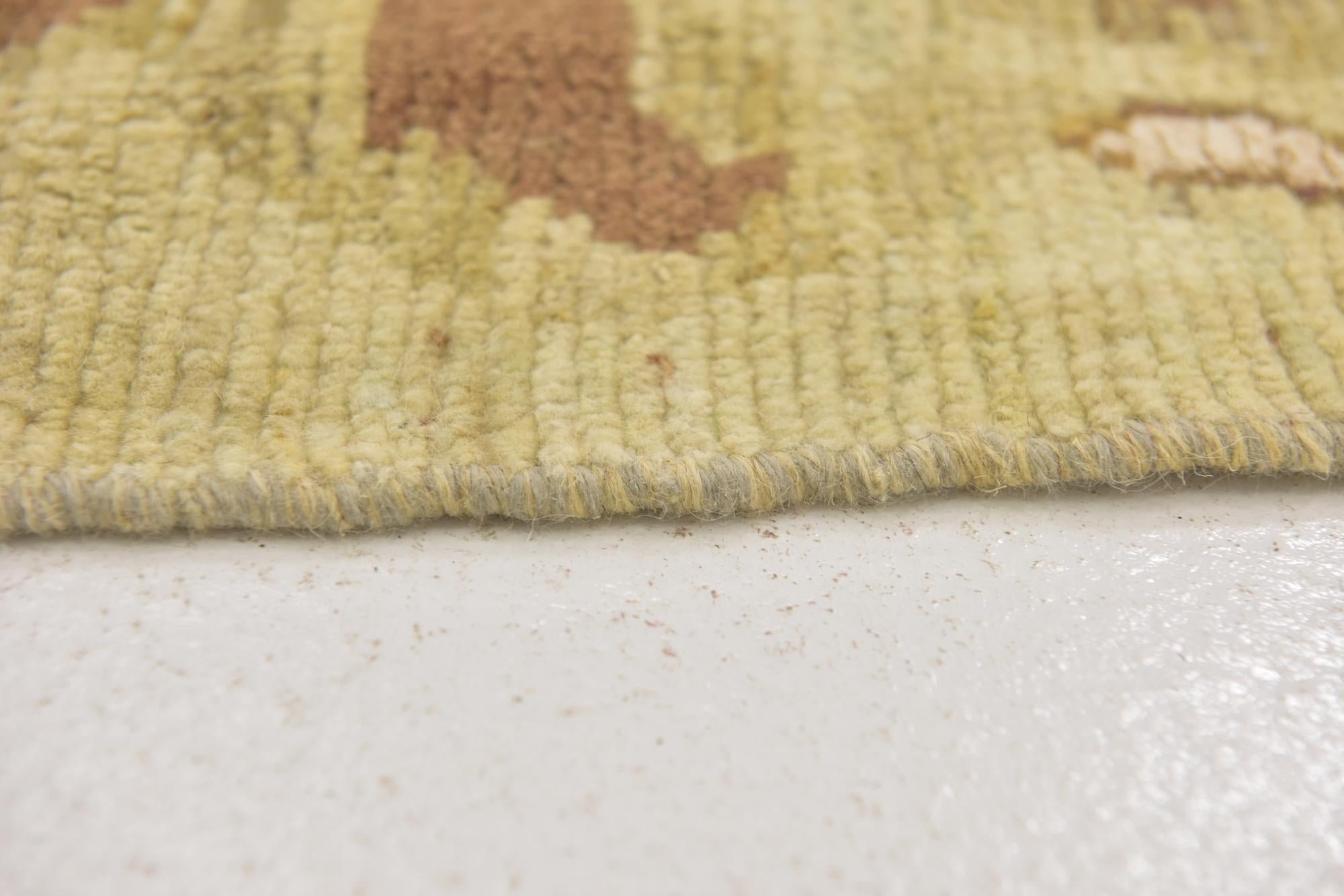 13' 2 x 19' 2 Hand Knotted Oushak Rug