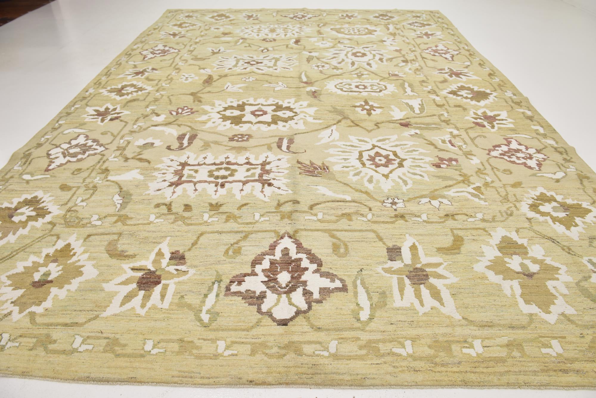 11' 4 x 16' 5 Hand Knotted Oushak Rug