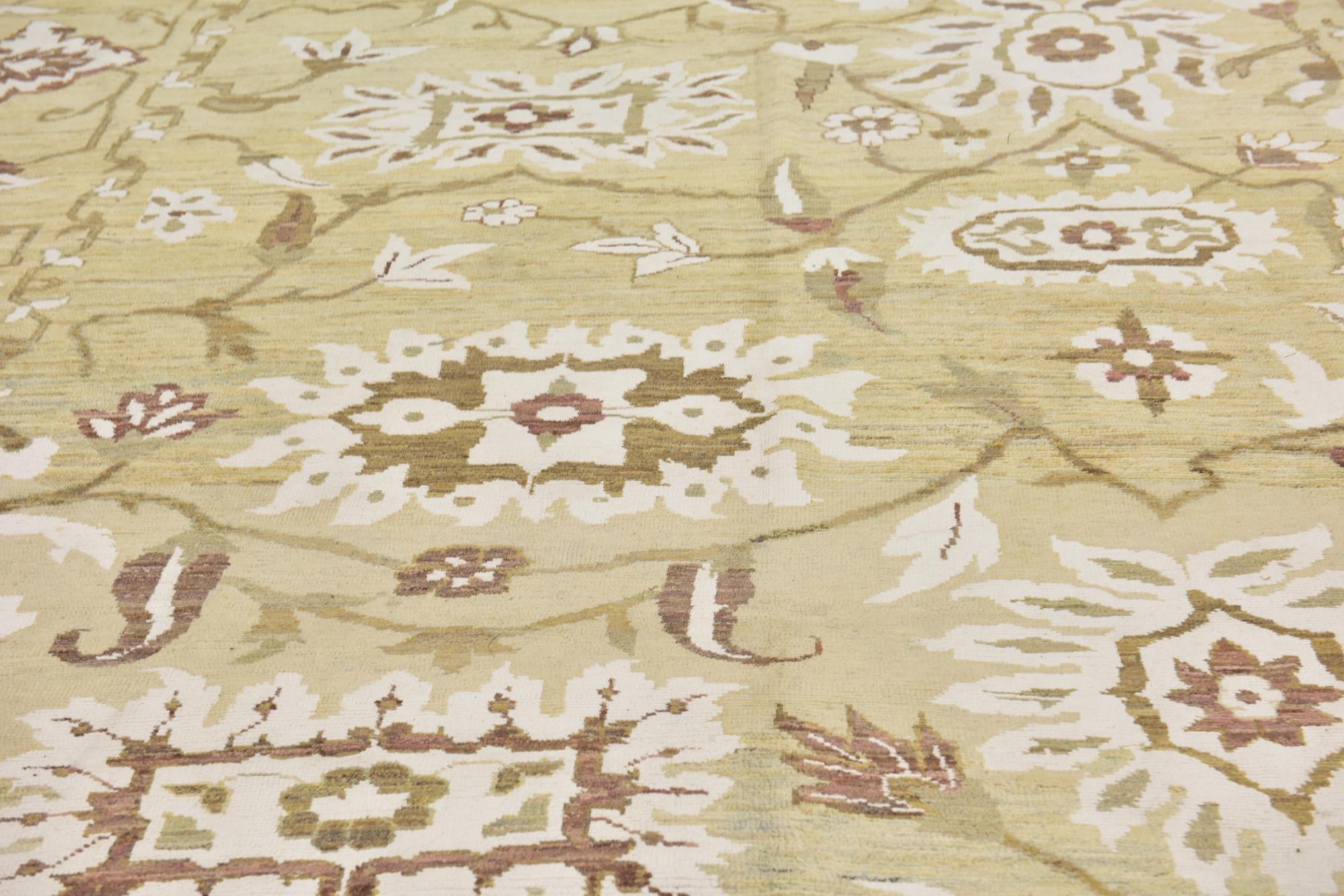 11' 4 x 16' 5 Hand Knotted Oushak Rug