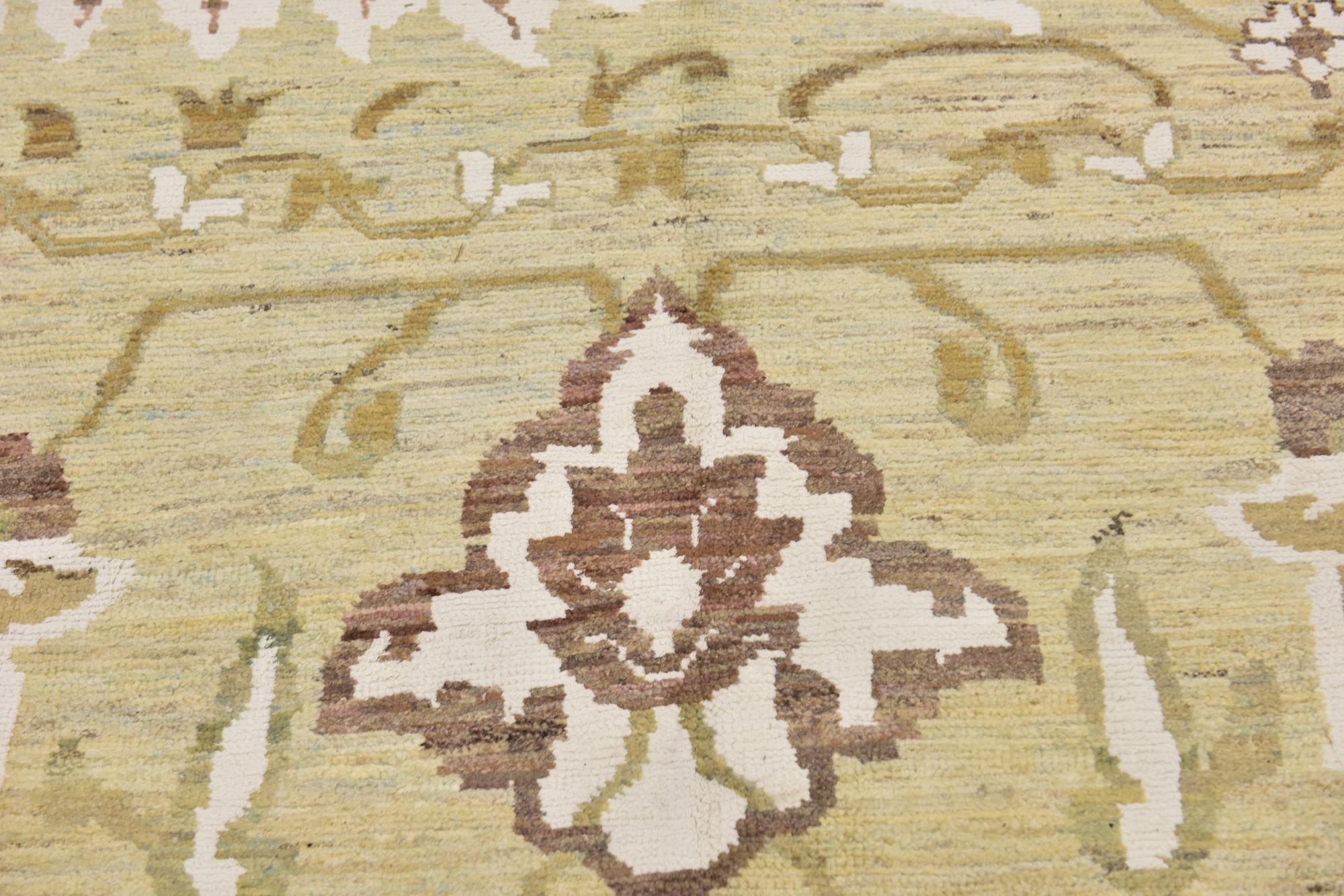 11' 4 x 16' 5 Hand Knotted Oushak Rug