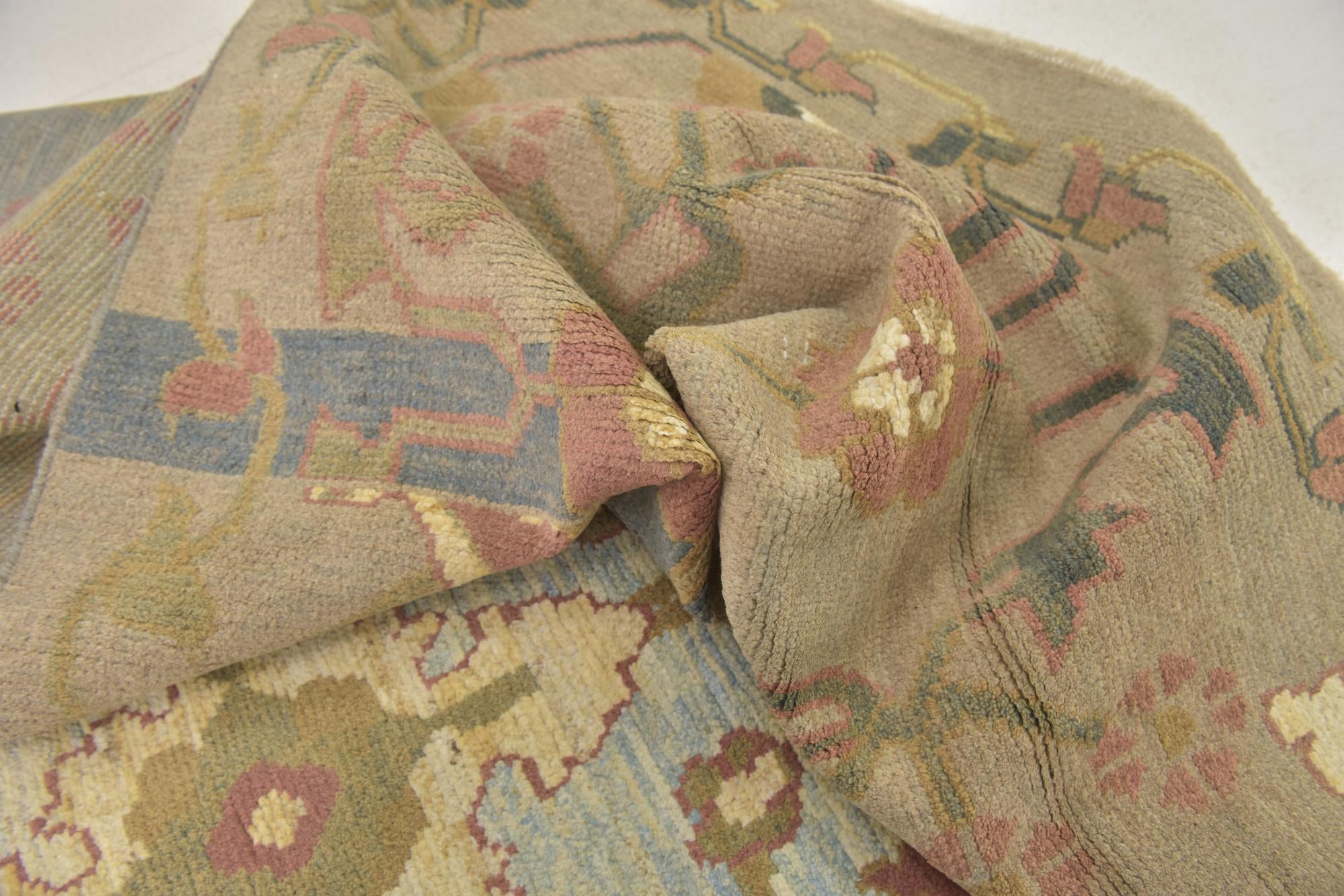 11' 8 x 16' 2 Hand Knotted Oushak Wool Rug