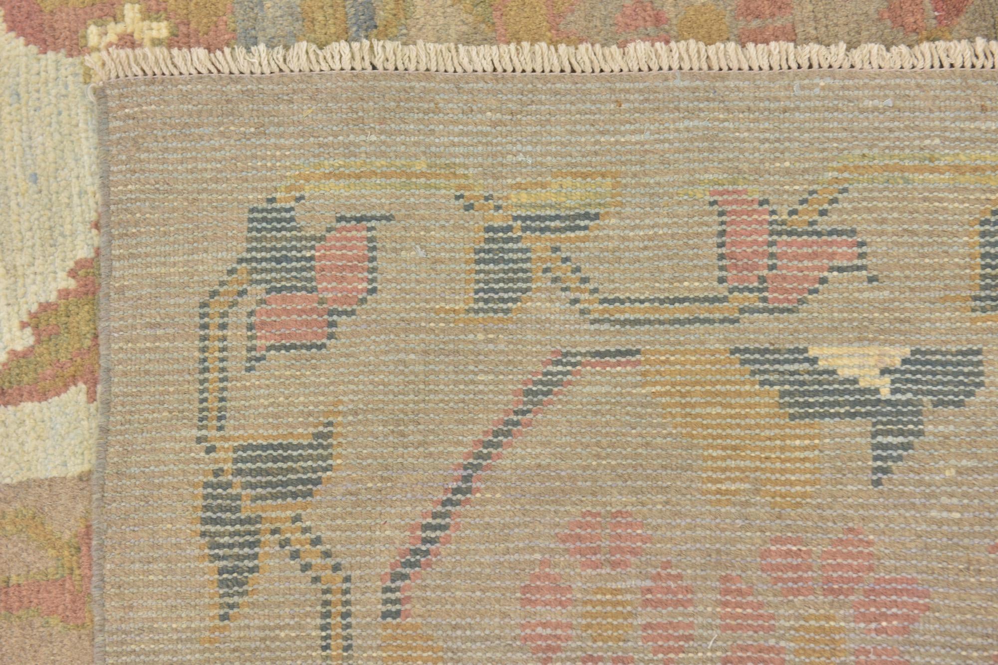 11' 8 x 16' 2 Hand Knotted Oushak Wool Rug