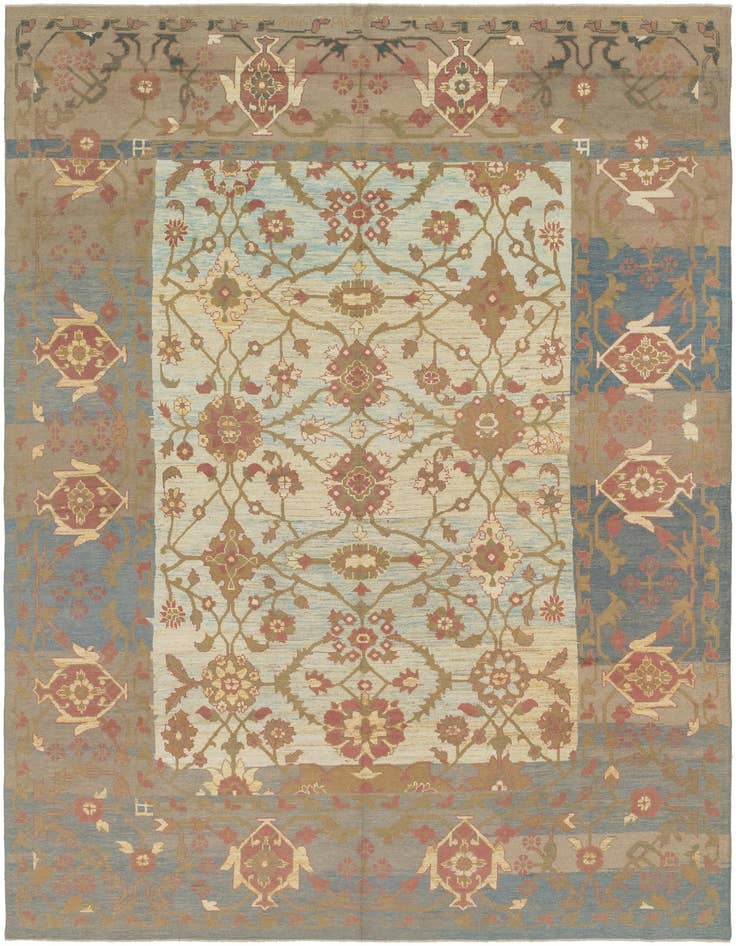 Detail image of 11' 8 x 16' 2 Hand Knotted Oushak Wool Rug
