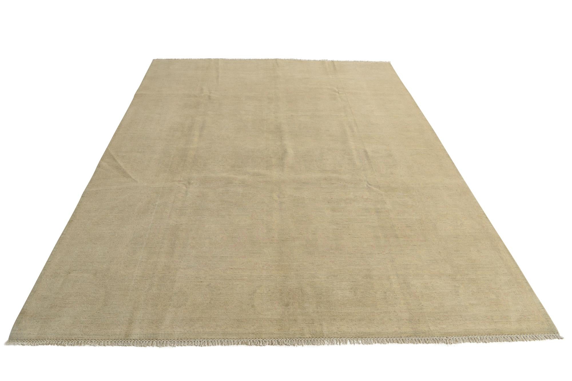 8' x 10' 5 Hand Knotted Oushak Wool Rug