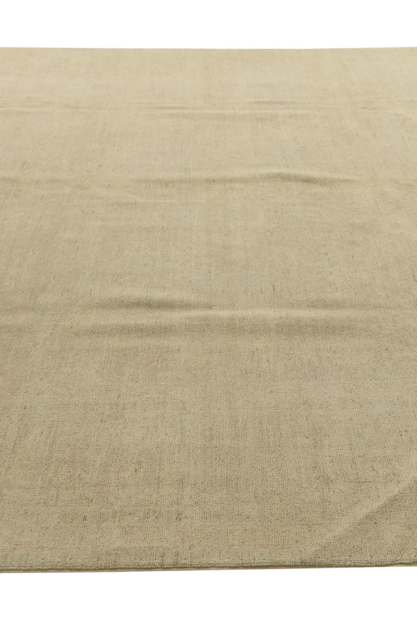 8' x 10' 5 Hand Knotted Oushak Wool Rug