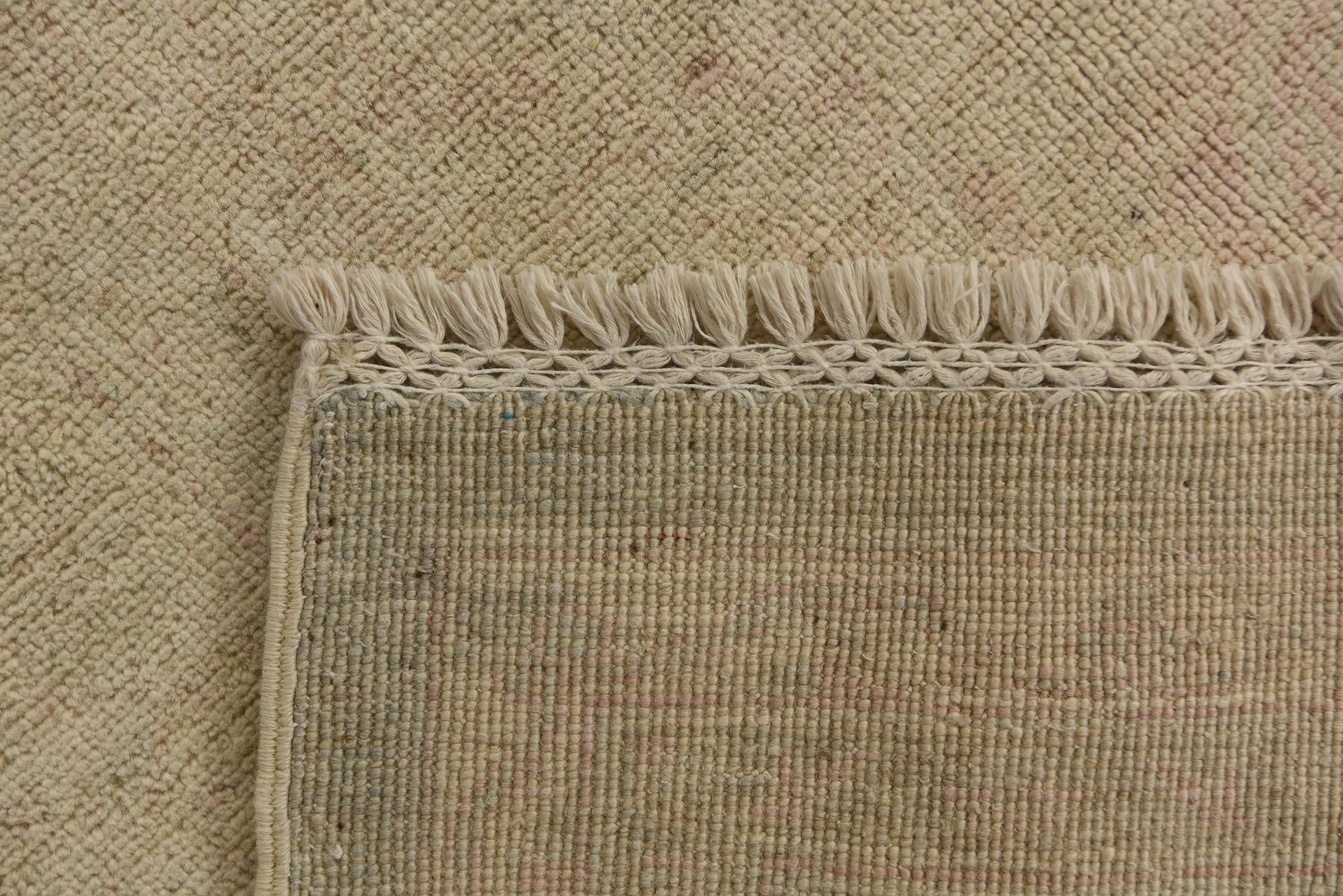 8' x 10' 5 Hand Knotted Oushak Wool Rug
