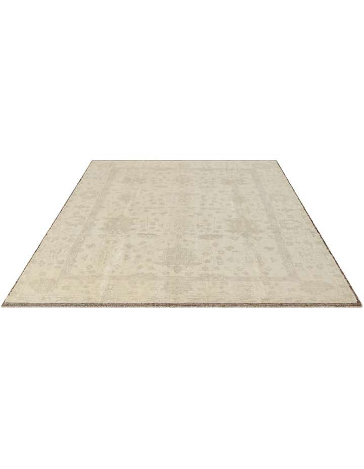 8' 6 x 10' 1 Hand Knotted Oushak Wool Rug