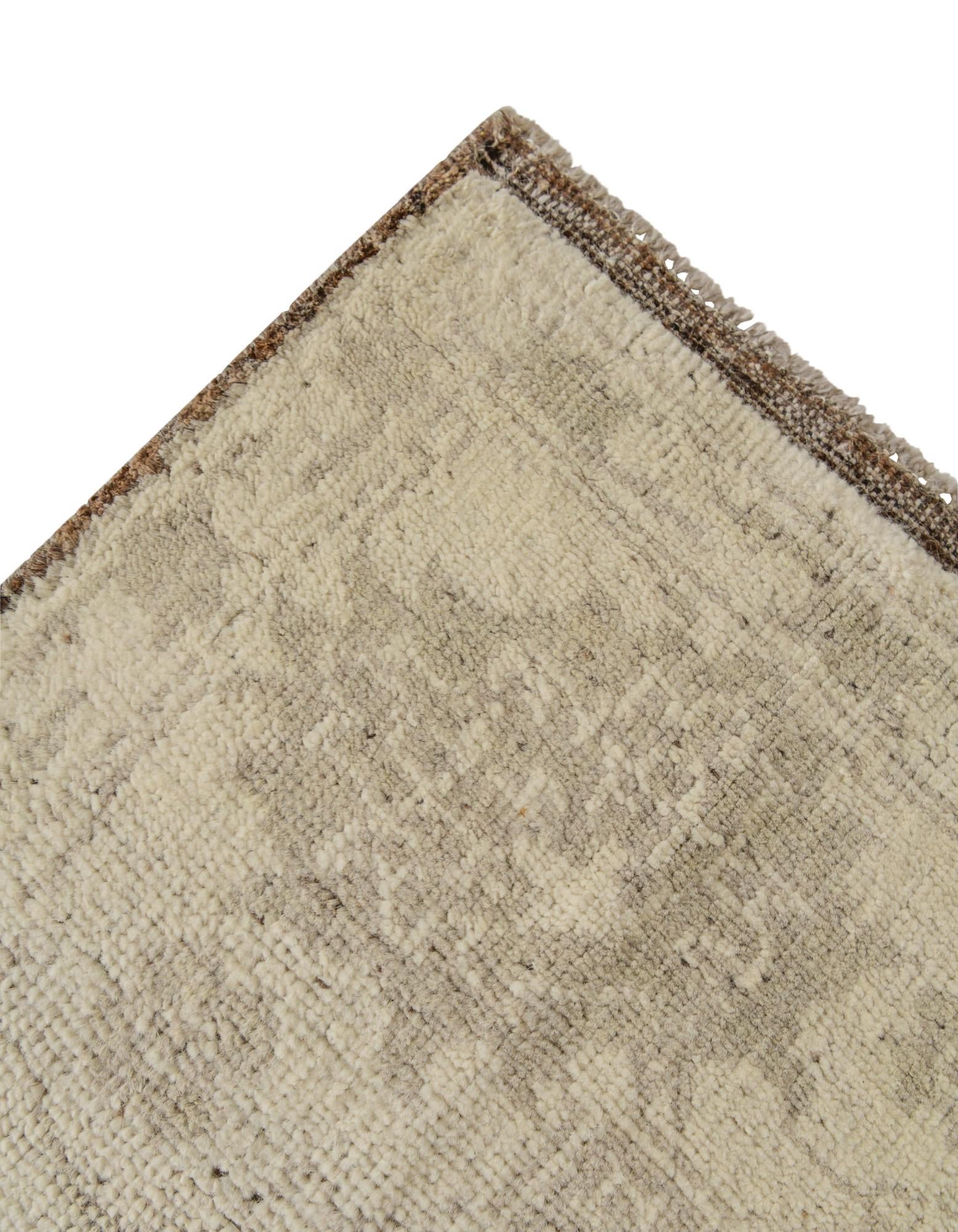 8' 6 x 10' 1 Hand Knotted Oushak Wool Rug