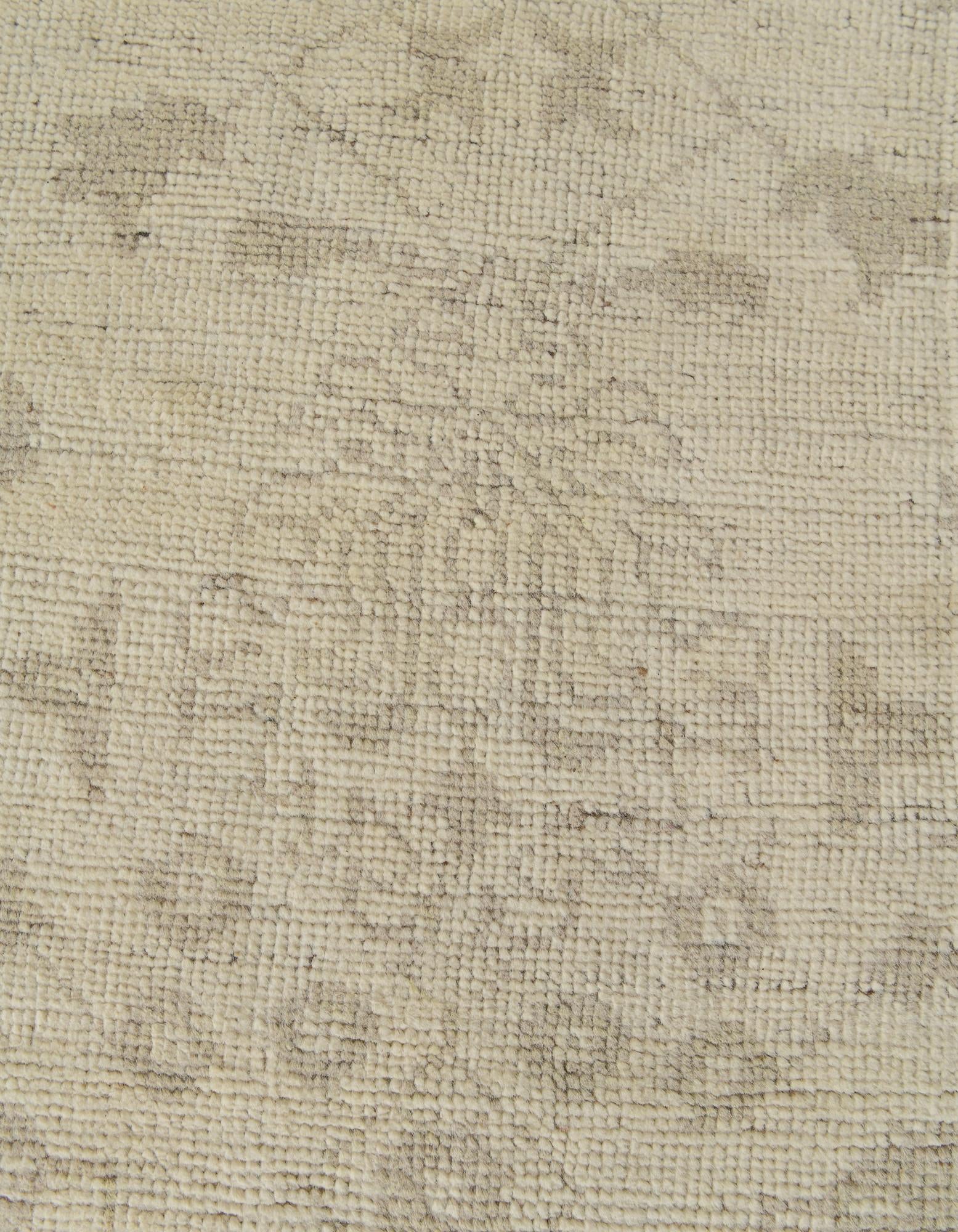 8' 6 x 10' 1 Hand Knotted Oushak Wool Rug