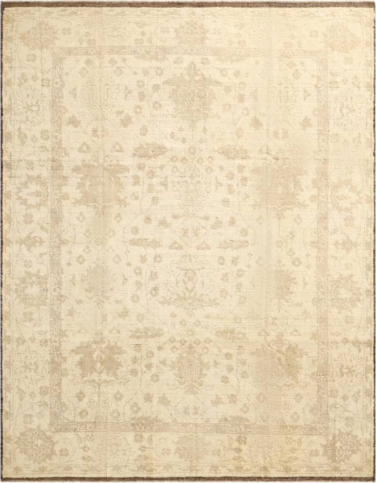 Detail image of 8' 6 x 10' 1 Hand Knotted Oushak Wool Rug