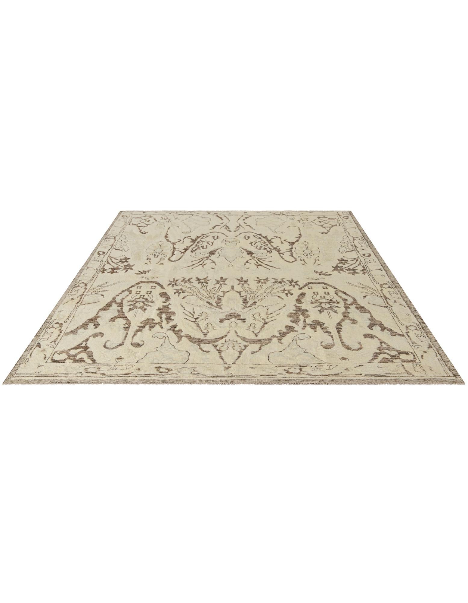 8' 6 x 10' 1 Hand Knotted Oushak Wool Rug