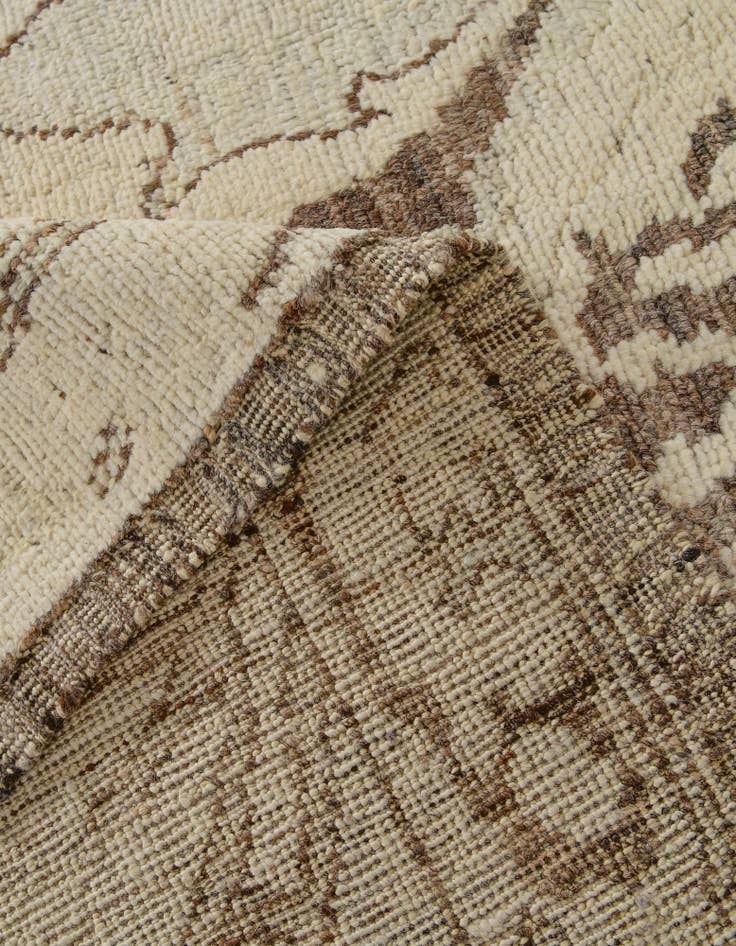 Detail image of 8' 6 x 10' 1 Hand Knotted Oushak Wool Rug
