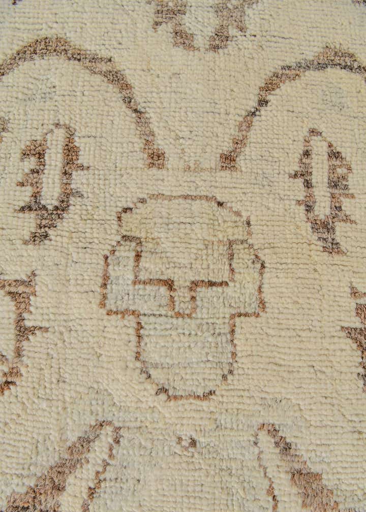 8' 6 x 10' 1 Hand Knotted Oushak Wool Rug