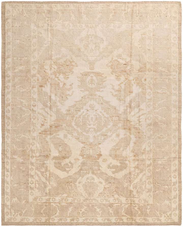 8' 5 x 10' 5 Hand Knotted Oushak Wool Rug