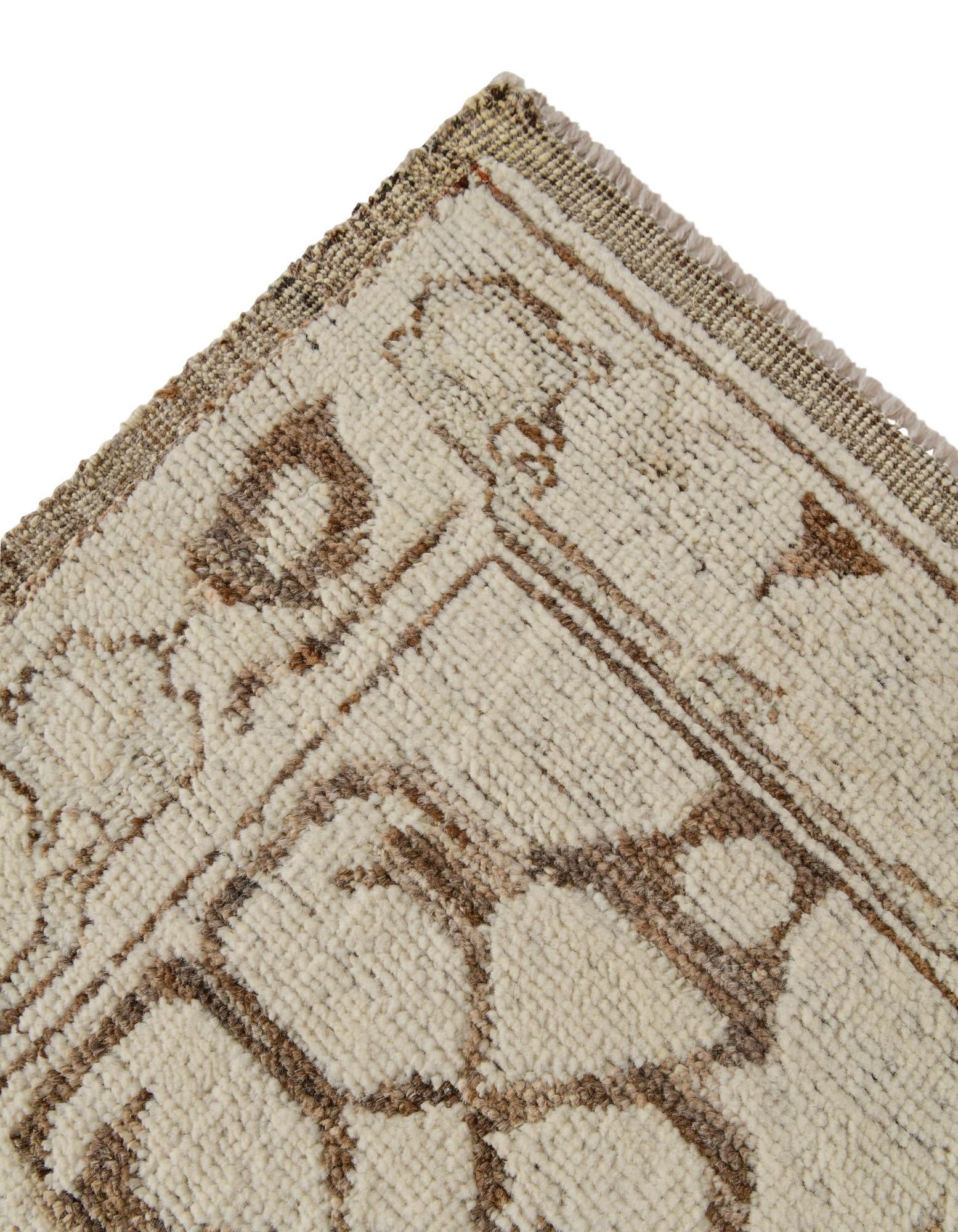 8' 5 x 10' 2 Hand Knotted Oushak Wool Rug