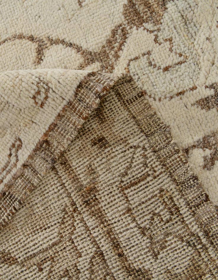 Detail image of 8' 5 x 10' 2 Hand Knotted Oushak Wool Rug