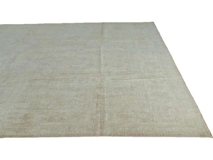 10' 2 x 13' 8 Hand Knotted Oushak Wool Rug