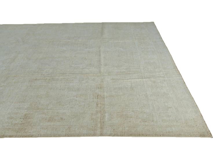 Detail image of 10' 2 x 13' 8 Hand Knotted Oushak Wool Rug