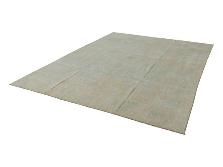 8' 11 x 11' 6 Hand Knotted Oushak Wool Rug