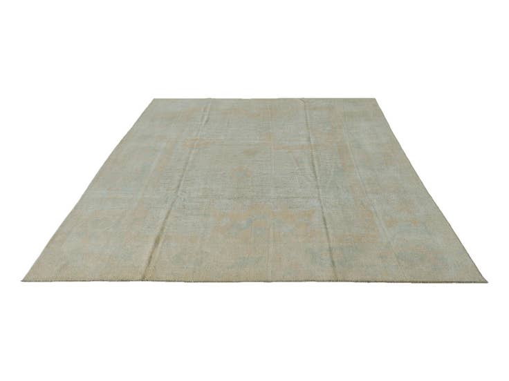 Detail image of 8' 11 x 11' 6 Hand Knotted Oushak Wool Rug
