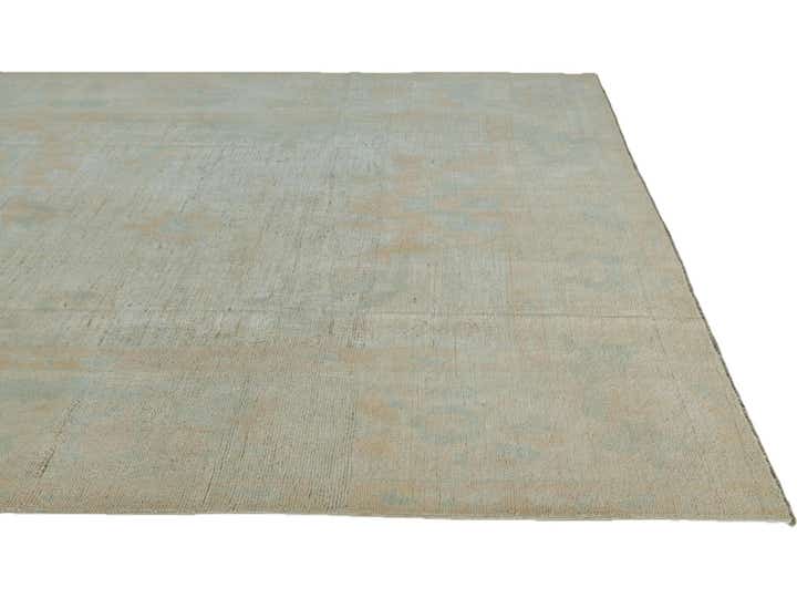8' 11 x 11' 6 Hand Knotted Oushak Wool Rug