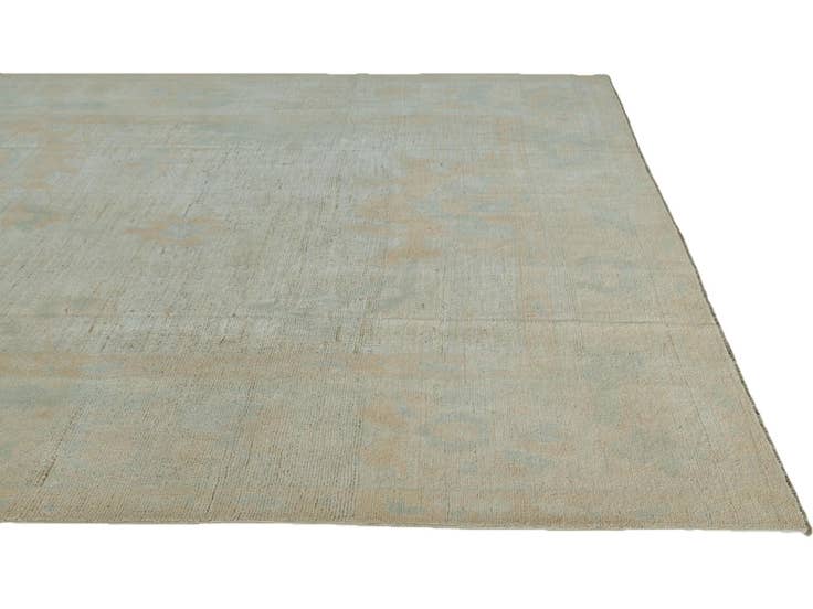 Detail image of 8' 11 x 11' 6 Hand Knotted Oushak Wool Rug