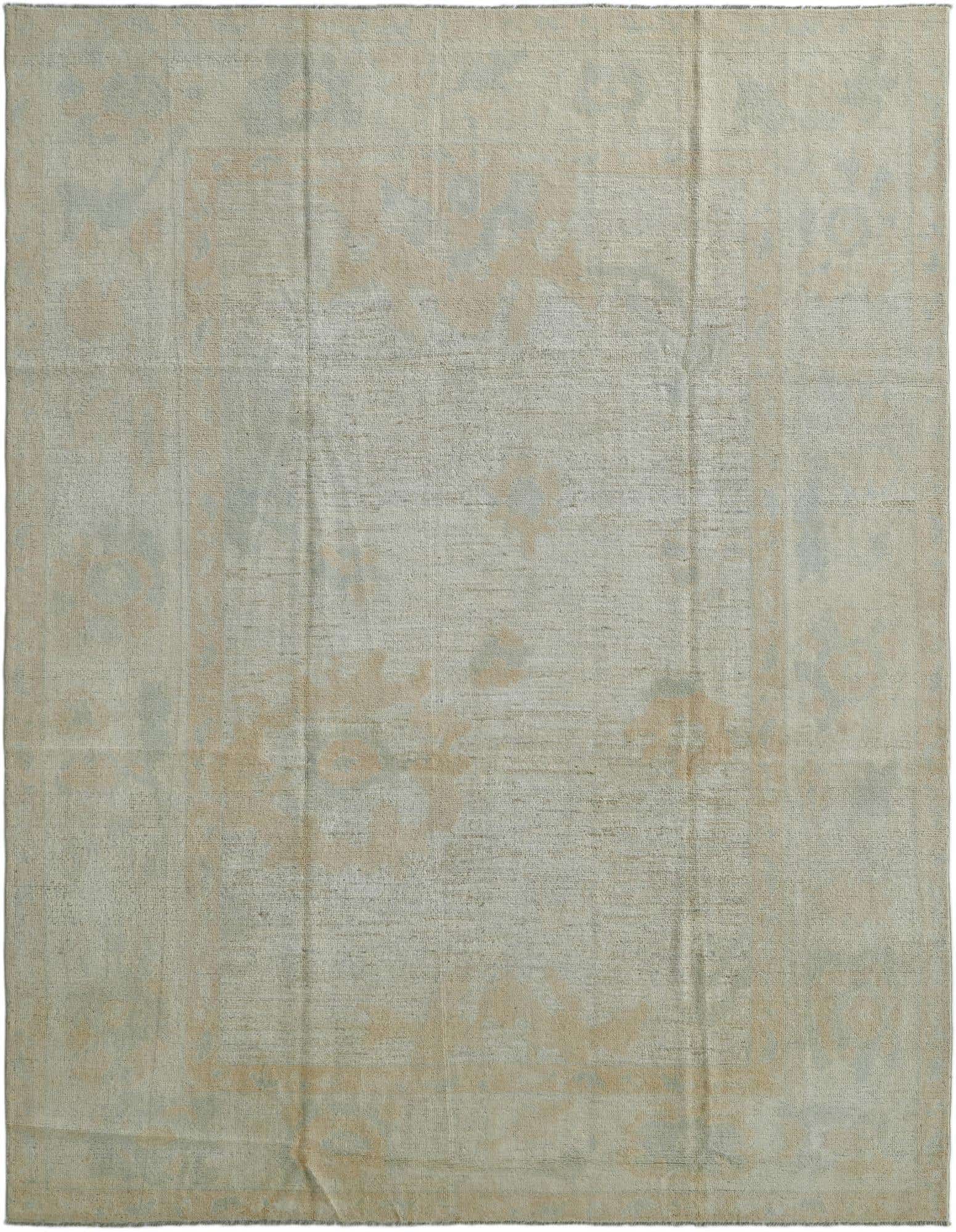 8' 11 x 11' 6 Hand Knotted Oushak Wool Rug