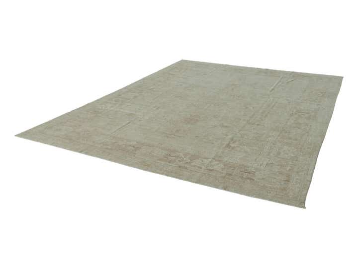 8' 11 x 11' 9 Hand Knotted Oushak Wool Rug