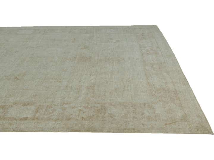 8' 11 x 11' 9 Hand Knotted Oushak Wool Rug