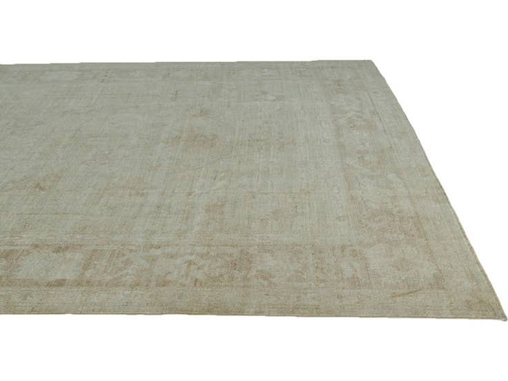 Detail image of 8' 11 x 11' 9 Hand Knotted Oushak Wool Rug