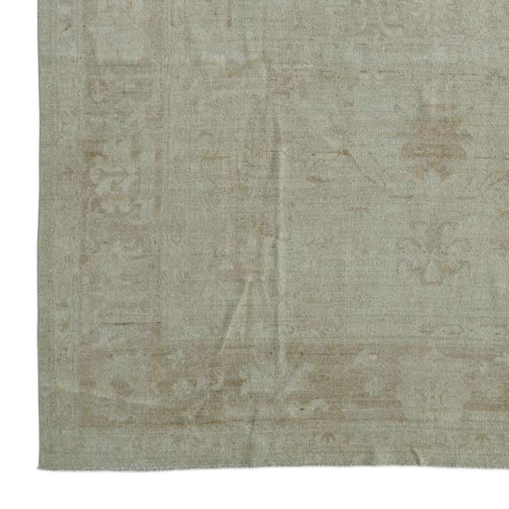 8' 11 x 11' 9 Hand Knotted Oushak Wool Rug