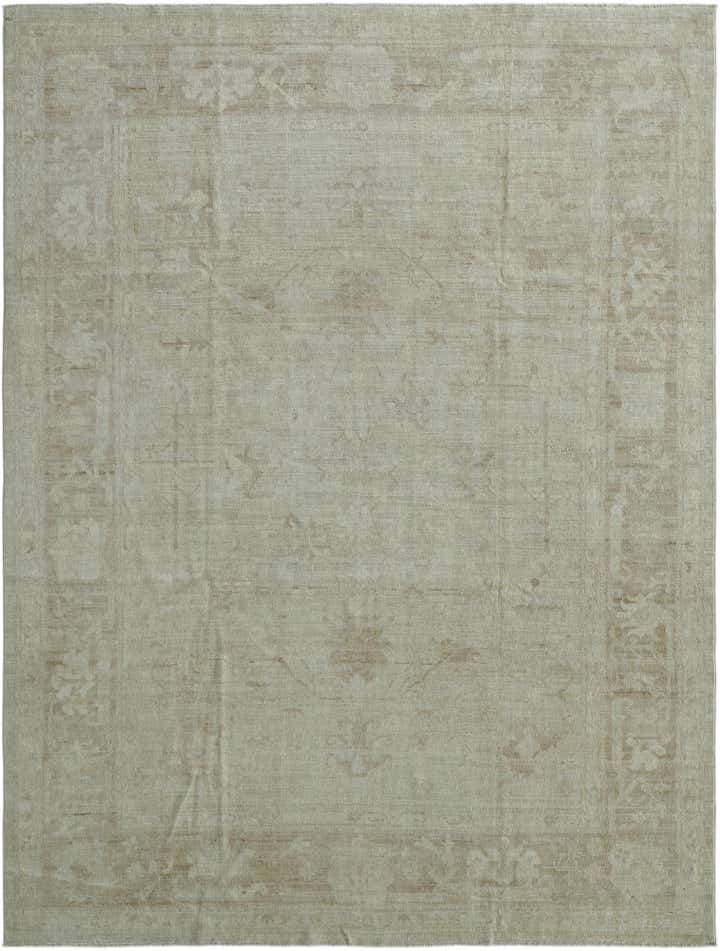 8' 11 x 11' 9 Hand Knotted Oushak Wool Rug