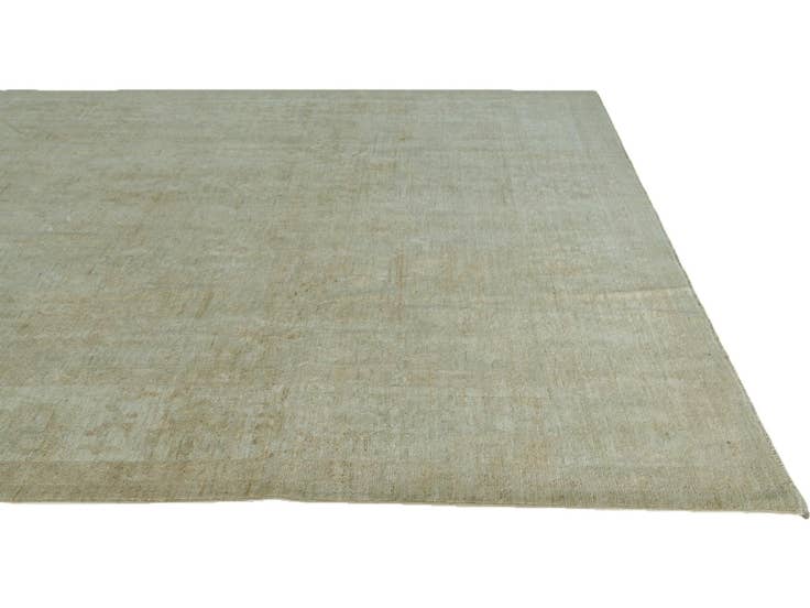 Detail image of 8' 11 x 11' 9 Hand Knotted Oushak Wool Rug