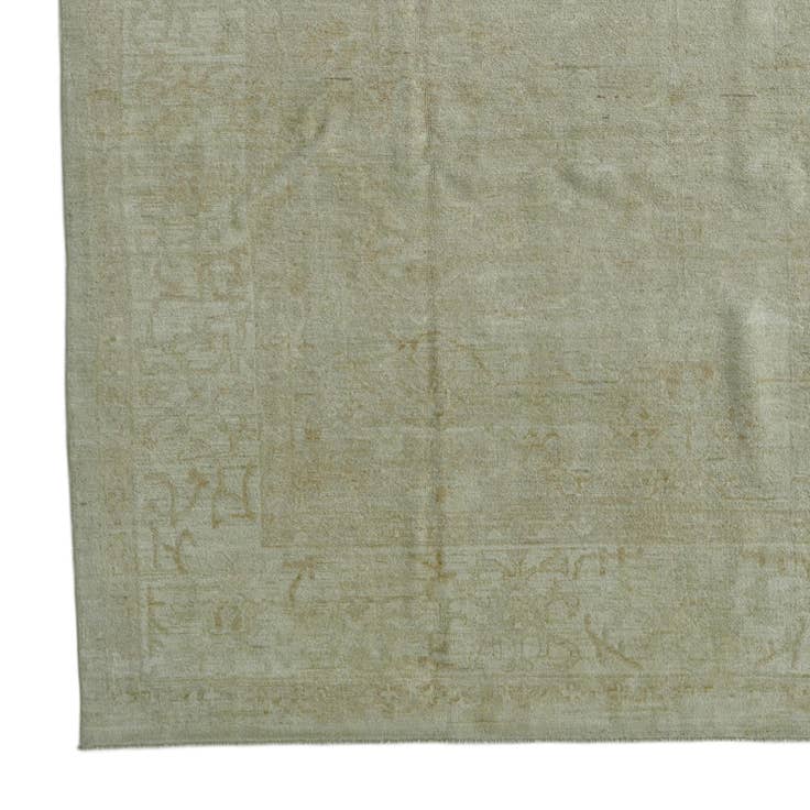 Detail image of 8' 11 x 11' 9 Hand Knotted Oushak Wool Rug