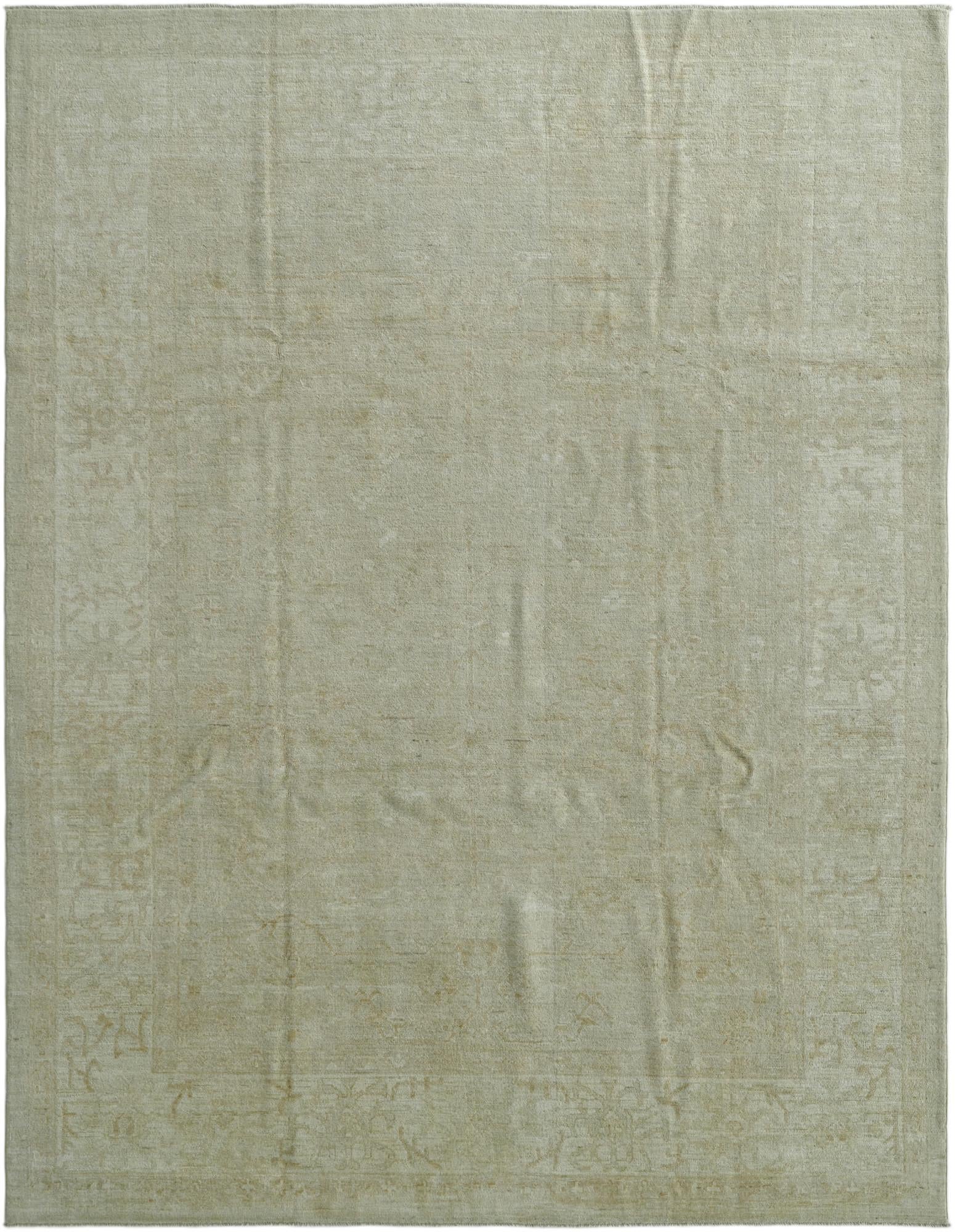 8' 11 x 11' 9 Hand Knotted Oushak Wool Rug