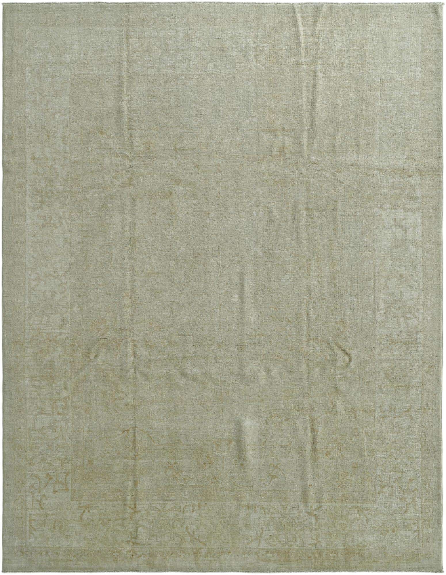 8' 11 x 11' 9 Hand Knotted Oushak Wool Rug
