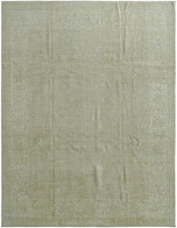 8' 11 x 11' 9 Hand Knotted Oushak Wool Rug