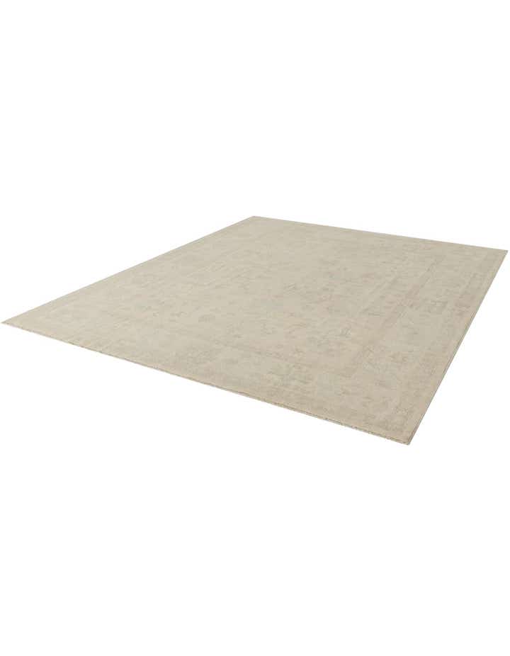 8' 1 x 9' 8 Hand Knotted Oushak Wool Rug