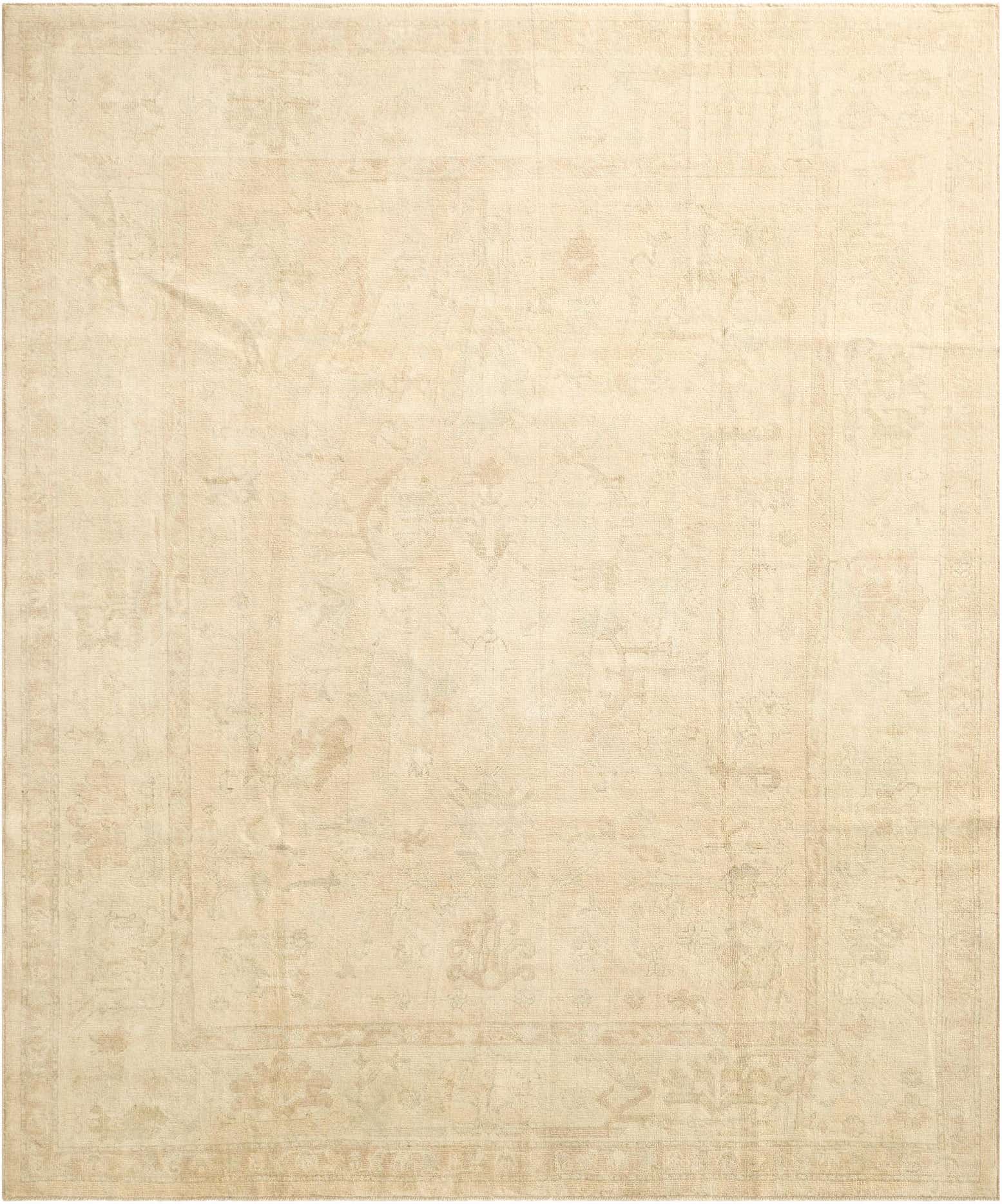 8' 1 x 9' 8 Hand Knotted Oushak Wool Rug