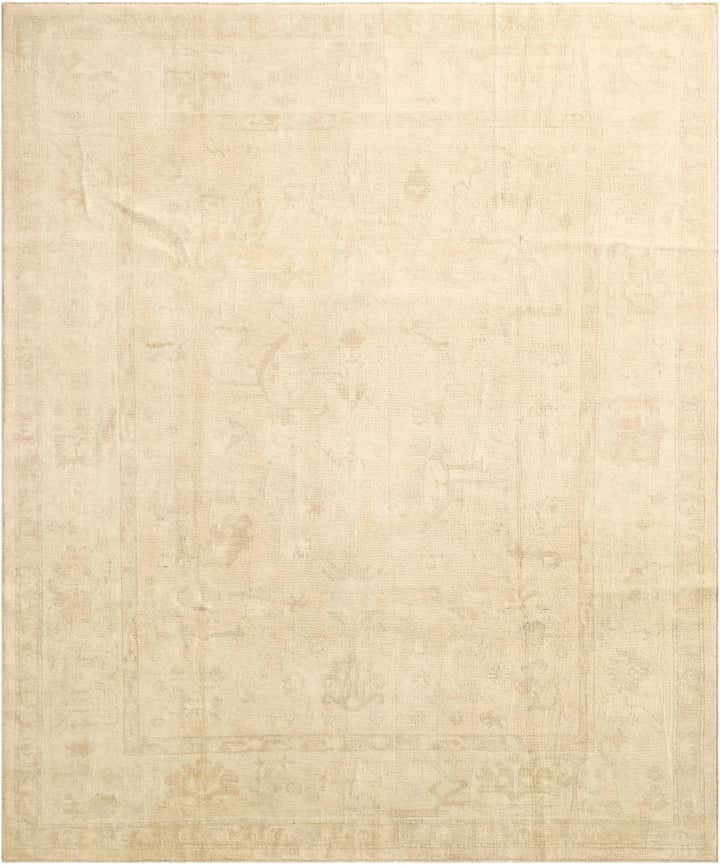 8' 1 x 9' 8 Hand Knotted Oushak Wool Rug