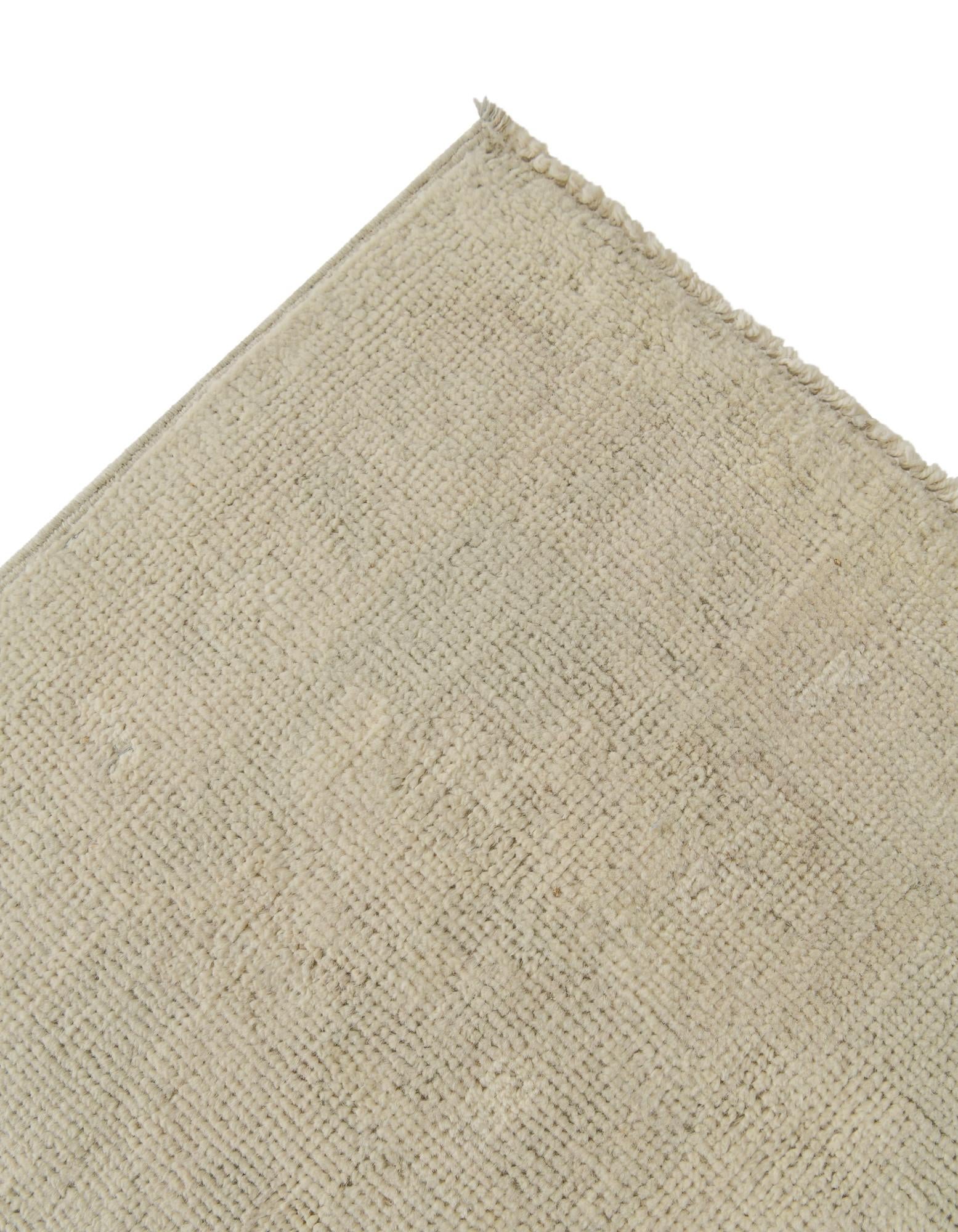 8' 5 x 9' 9 Hand Knotted Oushak Wool Rug