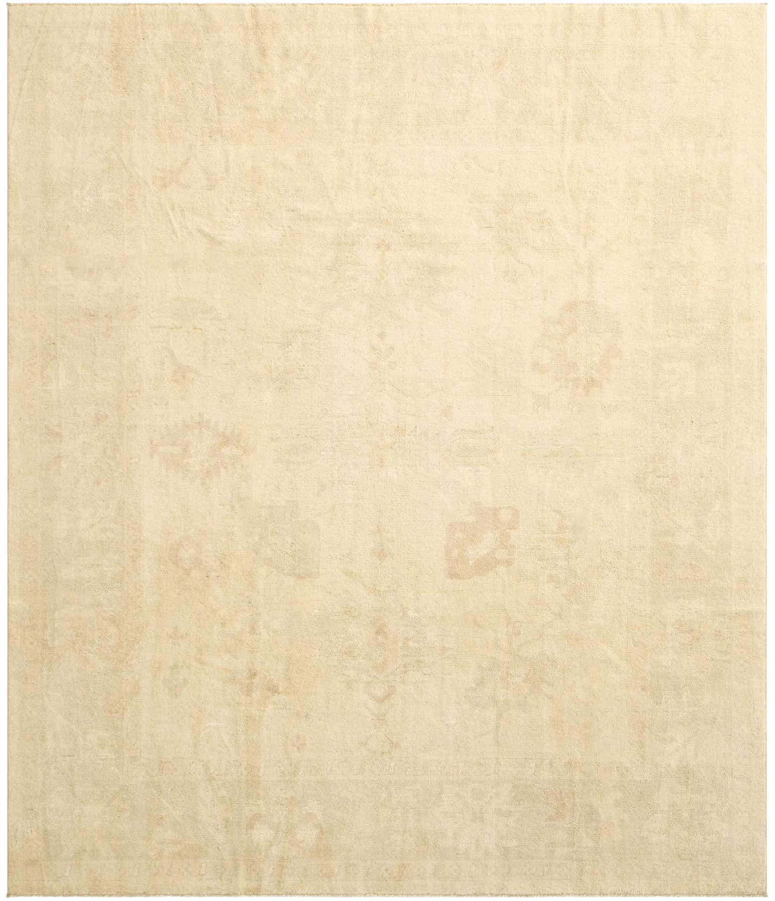8' 5 x 9' 9 Hand Knotted Oushak Wool Rug