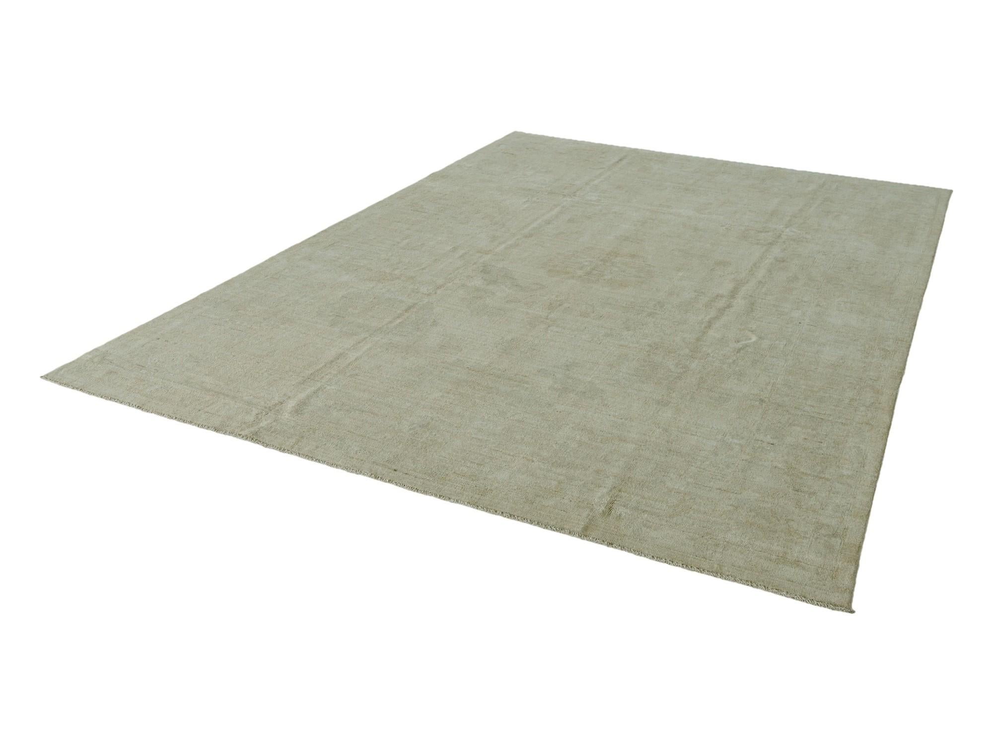 8' 9 x 11' 11 Hand Knotted Oushak Wool Rug