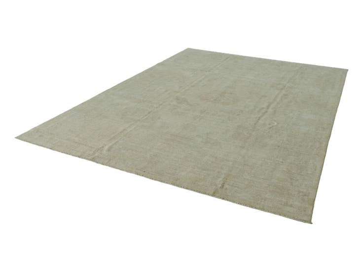 Detail image of 8' 9 x 11' 11 Hand Knotted Oushak Wool Rug