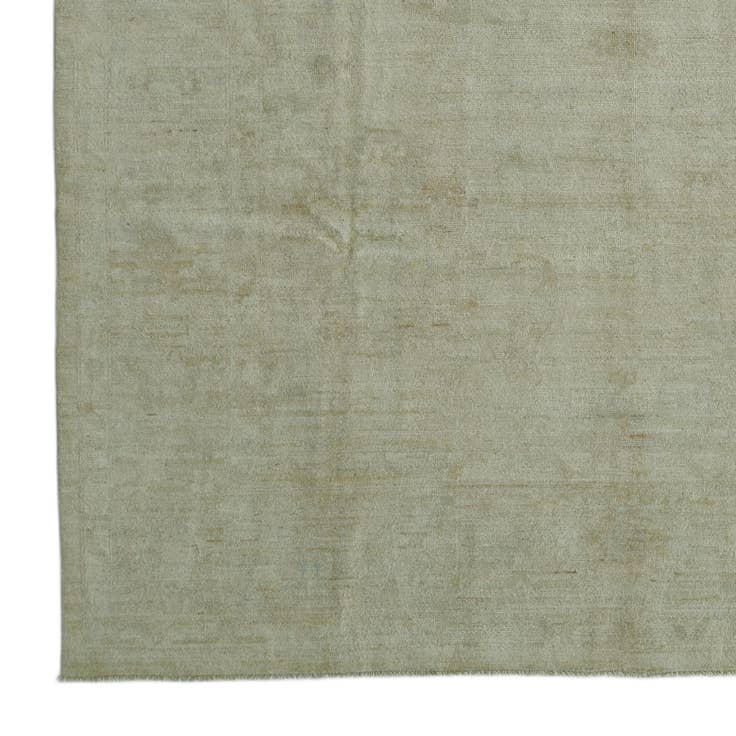 Detail image of 8' 9 x 11' 11 Hand Knotted Oushak Wool Rug