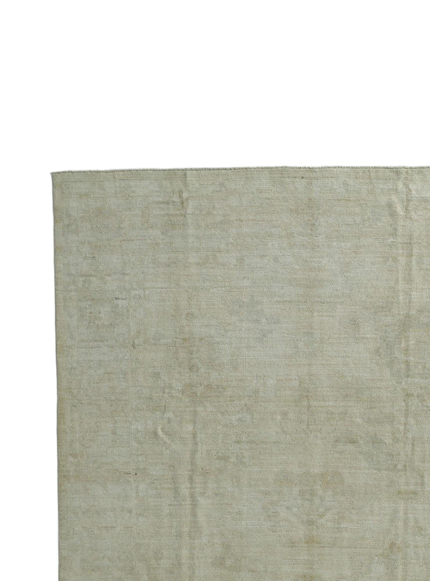 8' 9 x 11' 11 Hand Knotted Oushak Wool Rug