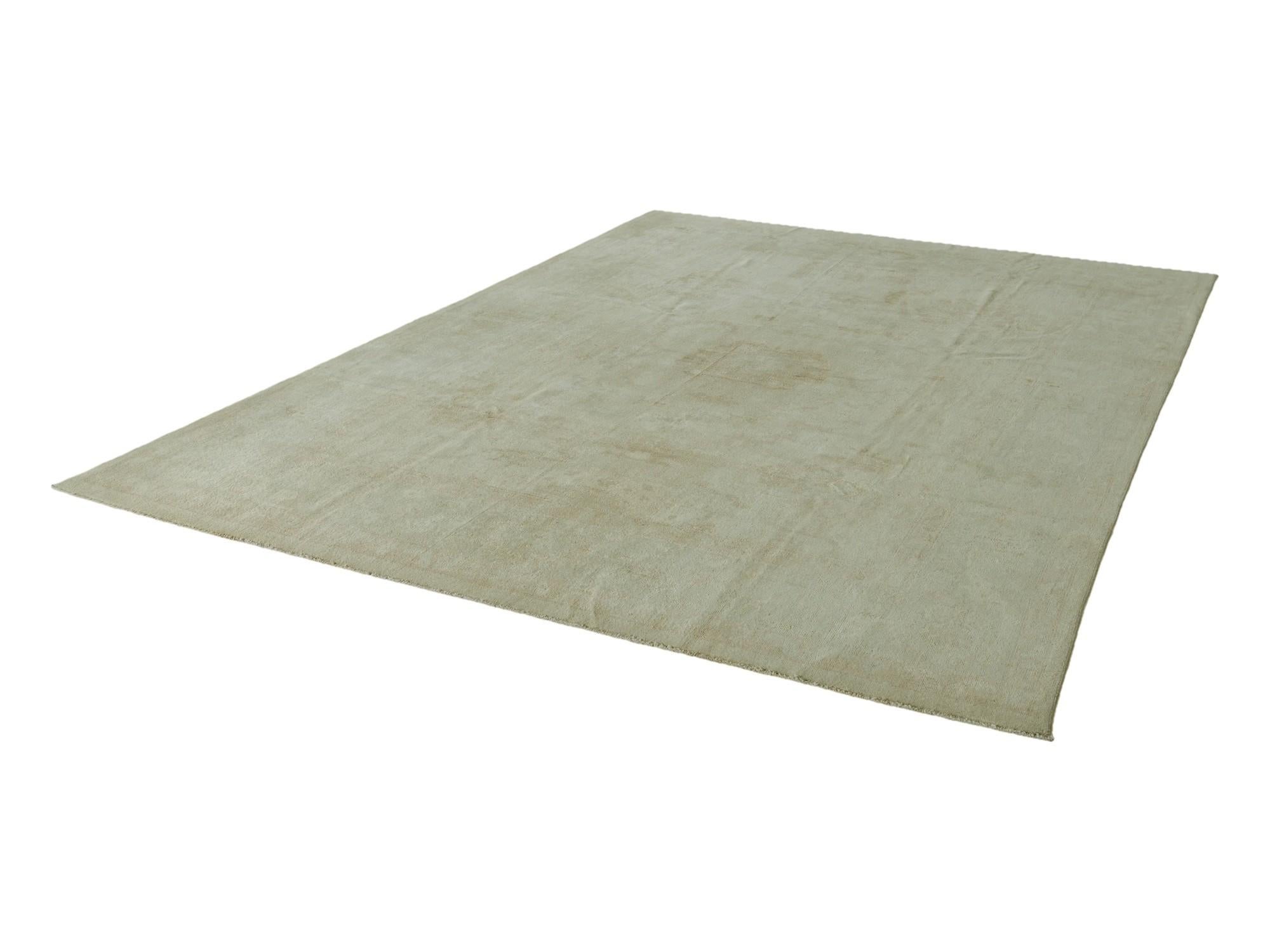 8' 10 x 12' 2 Hand Knotted Oushak Wool Rug