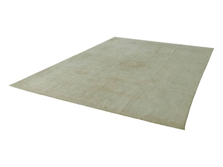 Detail image of 8' 10 x 12' 2 Hand Knotted Oushak Wool Rug
